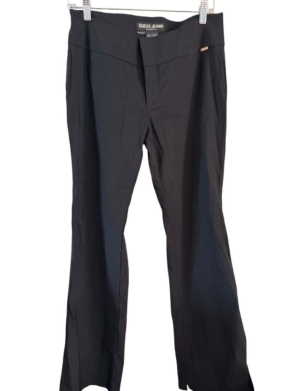 Guess Jeans Pants Size 31 Black Stretch Dress Trousers